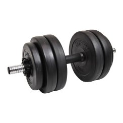 Činka nakládací LIFEFIT® jednoruční 13 kg, vinyl-cement, 30mm tyč/6x kotouč
