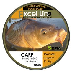 Rybářský vlasec Sema Carp 600 m průměr 0,28 mm / 9,85 kg