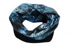 Sportovní šátek s flísem, černo-modrý
