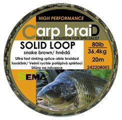Pletená šňůra Sema Solid Loop 10 m 60 lbs / 27,2 kg