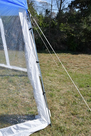 Zastřešení bazénu do prům. 3,66m, modro-bílé