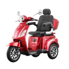 Elektrický tříkolový vozík RACCEWAY® VIA LUX, červený