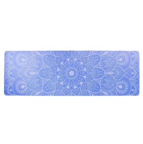 Podložka LIFEFIT® YOGA MAT MANDALA DUO, 183x58x0,6cm, modrá