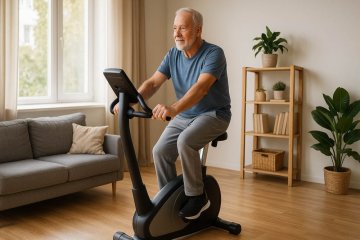 Cvičení na rotopedu pro seniory