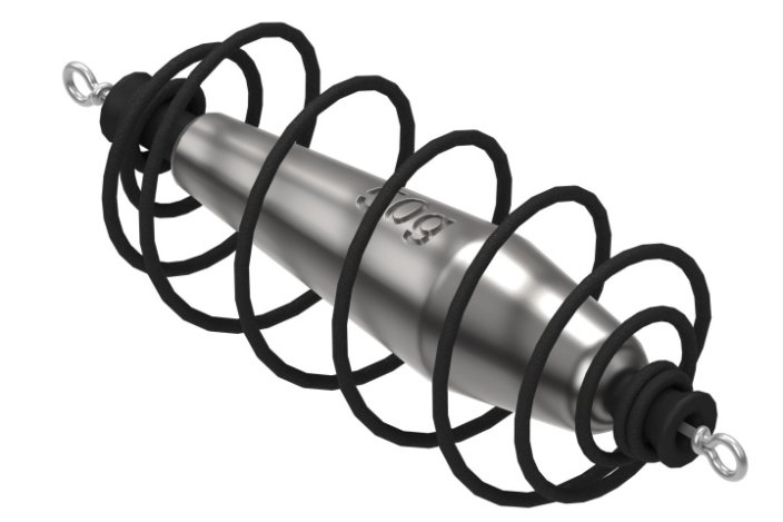 Rybářské olovo Suretti Se zátěží a očky na vysavač 50 g / 29 mm