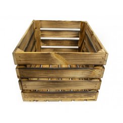 Dřevěná bedýnka 50x40x30 cm, opalovaná