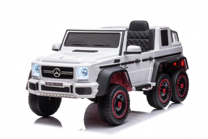 Dětské elektrické auto Mercedes G63 - 6 kol bílá/white