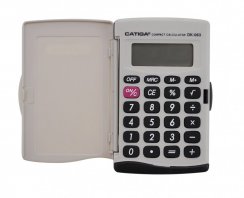 Kalkulačka Catiga 063, kapesní, bílo-černá