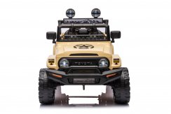 Dětské elektrické auto Toyota FJ Cruiser hnědožlutá/khaki