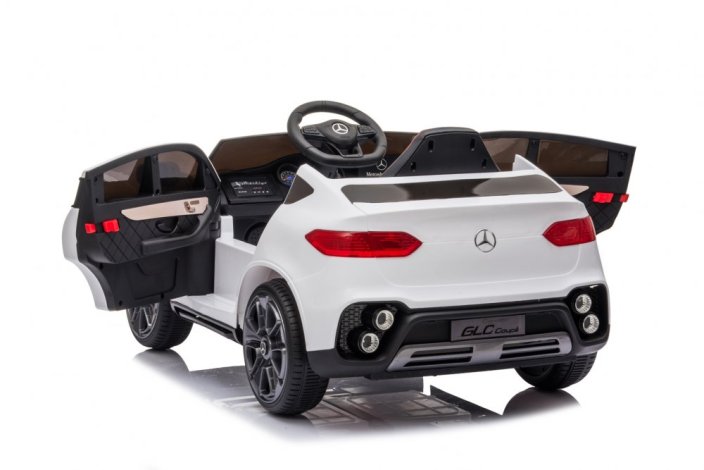 Dětské elektrické auto Mercedes GLC coupé bílá/white