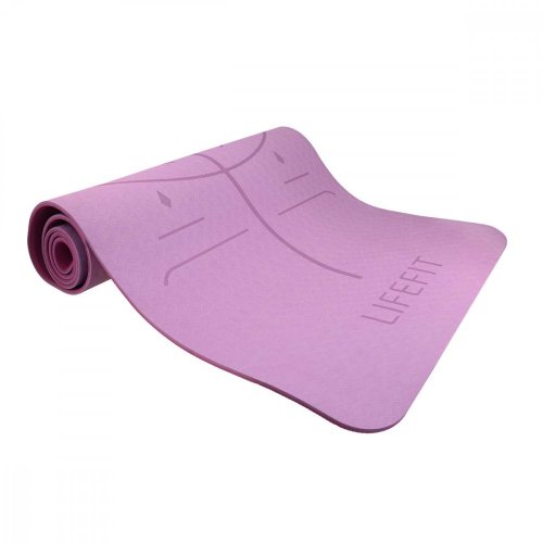 Podložka LIFEFIT® YOGA MAT RELAX DUO, 183x58x0,6cm, bordó