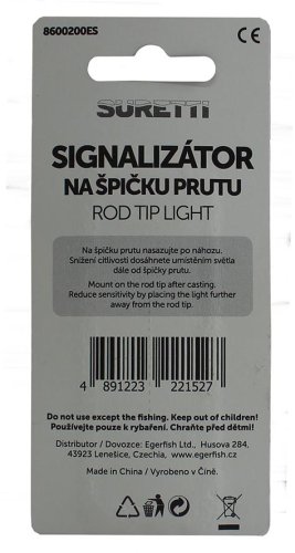 Signalizátor Suretti® s baterií na špičku prutu