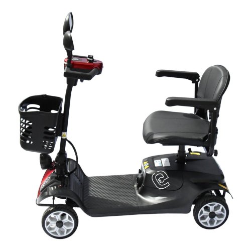 Elektrický čtyřkolový vozík RACCEWAY® SOLID, vínový