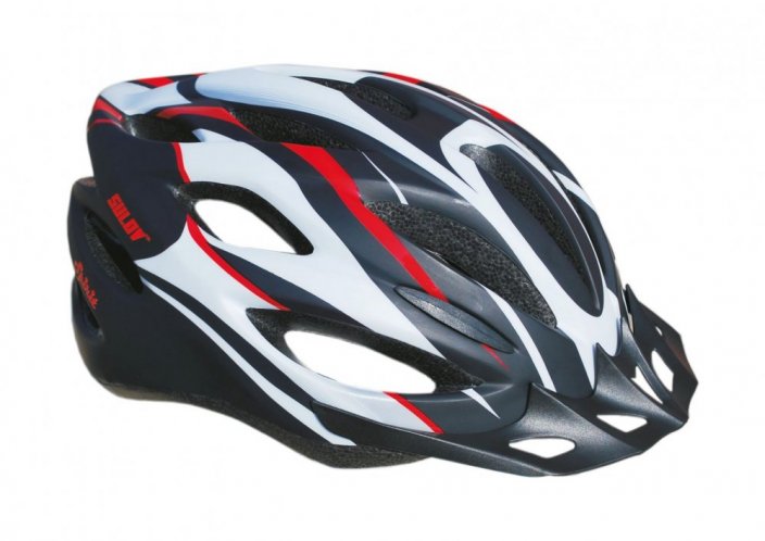 Cyklo helma SULOV® SPIRIT, černo-červená polomat - Helma velikost: M