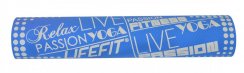 Podložka LIFEFIT® YOGA MAT TPE, 183x61x0,4cm, modrá