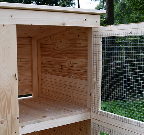 dřevěná králíkárna tohos